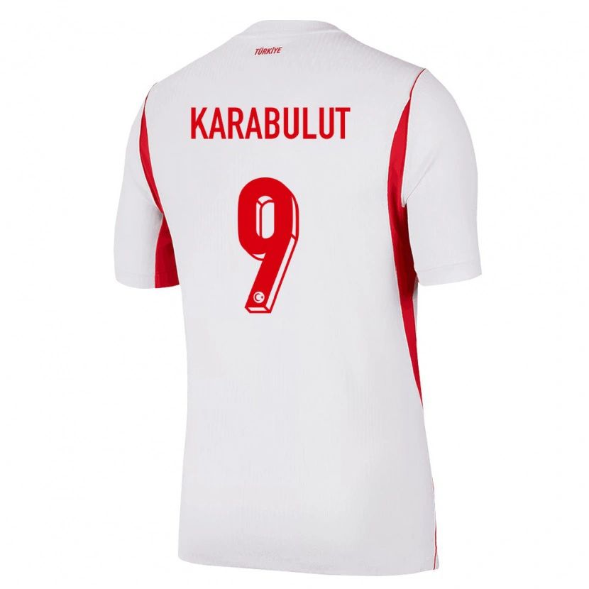 Danxen Kvinnor Kalkon Arzu Karabulut #9 Vit Röd Burgund Bortatröja Matchtröjor 26-28 Tröjor T-Tröja