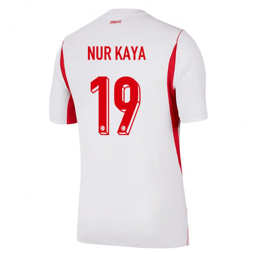 Danxen Kvinnor Kalkon Cansu Nur Kaya #19 Vit Röd Burgund Bortatröja Matchtröjor 26-28 Tröjor T-Tröja