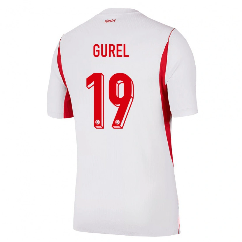Danxen Kvinnor Kalkon Cansu Gürel #19 Vit Röd Burgund Bortatröja Matchtröjor 26-28 Tröjor T-Tröja