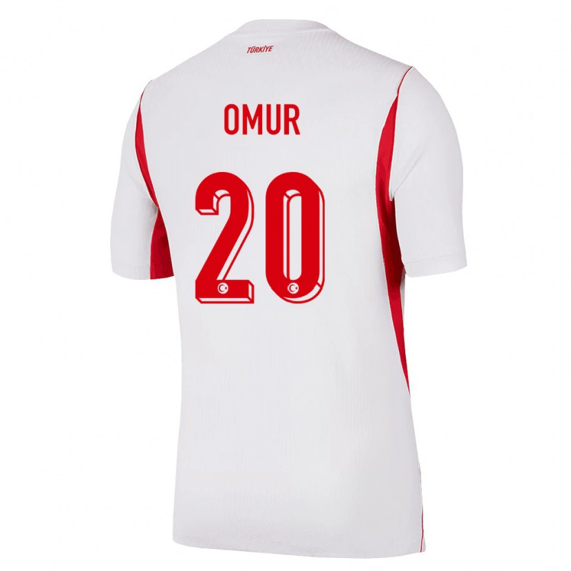 Danxen Kvinnor Kalkon Abdülkadir Ömür #20 Vit Röd Burgund Bortatröja Matchtröjor 26-28 Tröjor T-Tröja