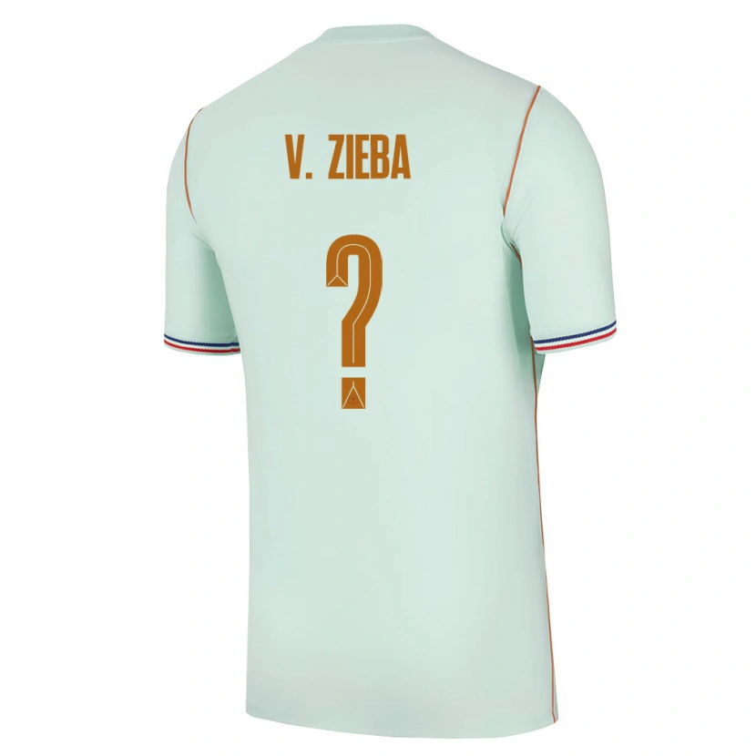 Danxen Kvinnor Frankrike Vadim Vanbeselaere Zieba #0 Grön Guld Bortatröja Matchtröjor 26-28 Tröjor T-Tröja