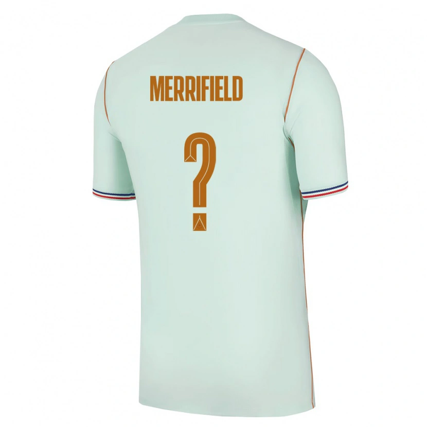 Danxen Kvinnor Frankrike Loan Merrifield #0 Grön Guld Bortatröja Matchtröjor 26-28 Tröjor T-Tröja