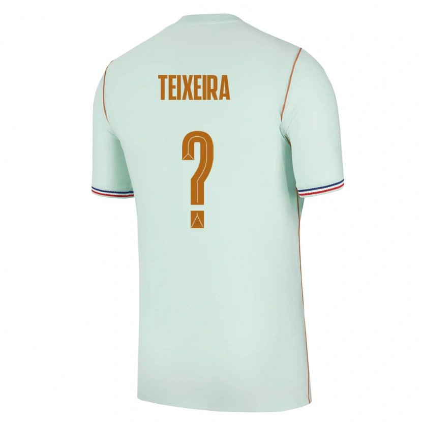 Danxen Kvinnor Frankrike Alex Teixeira #0 Grön Guld Bortatröja Matchtröjor 26-28 Tröjor T-Tröja