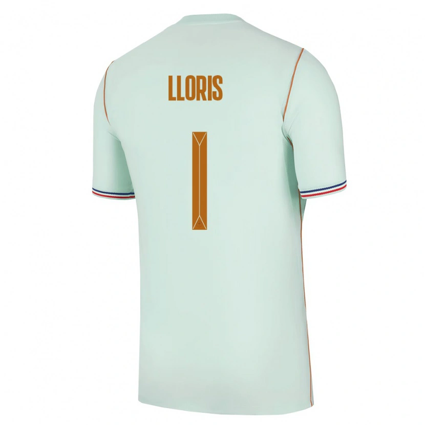 Danxen Kvinnor Frankrike Hugo Lloris #1 Grön Guld Bortatröja Matchtröjor 26-28 Tröjor T-Tröja