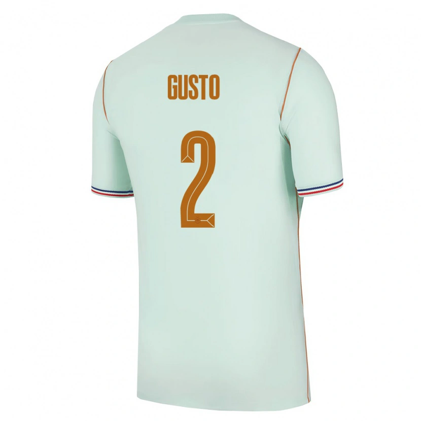 Danxen Kvinnor Frankrike Malo Gusto #2 Grön Guld Bortatröja Matchtröjor 26-28 Tröjor T-Tröja