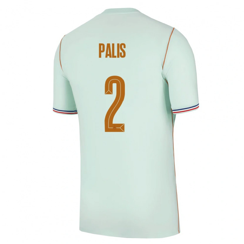 Danxen Kvinnor Frankrike Ella Palis #2 Grön Guld Bortatröja Matchtröjor 26-28 Tröjor T-Tröja