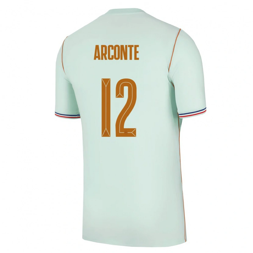 Danxen Kvinnor Frankrike Tairyk Arconte #12 Grön Guld Bortatröja Matchtröjor 26-28 Tröjor T-Tröja