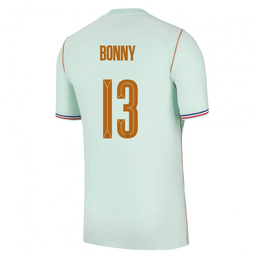 Danxen Kvinnor Frankrike Ange Yoan Bonny #13 Grön Guld Bortatröja Matchtröjor 26-28 Tröjor T-Tröja
