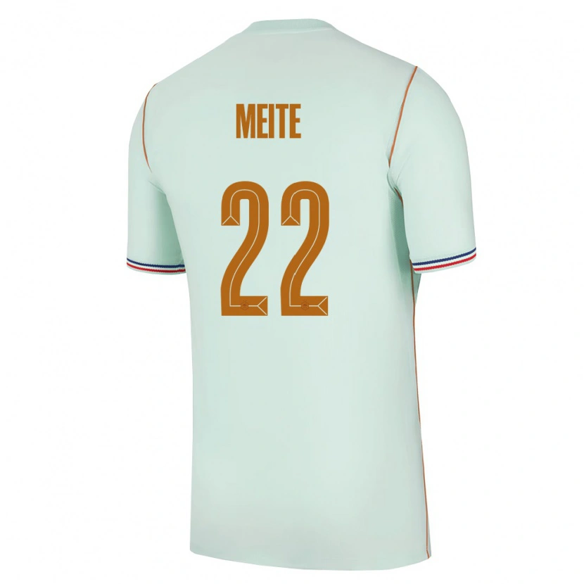 Danxen Kvinnor Frankrike Kader Meïté #22 Grön Guld Bortatröja Matchtröjor 26-28 Tröjor T-Tröja