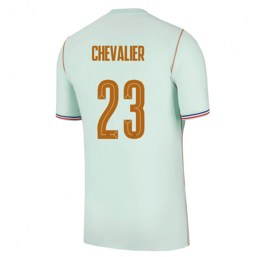 Danxen Kvinnor Frankrike Lucas Chevalier #23 Grön Guld Bortatröja Matchtröjor 26-28 Tröjor T-Tröja