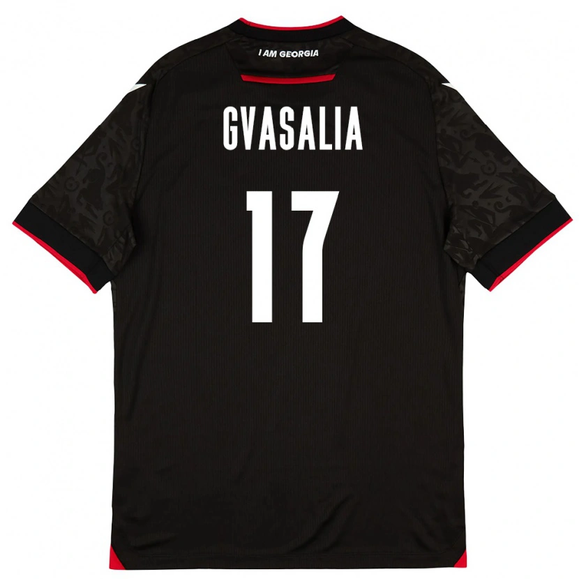Danxen Kvinnor Georgia Giorgi Gvasalia #17 Svart Vit Röd Bortatröja Matchtröjor 26-28 Tröjor T-Tröja