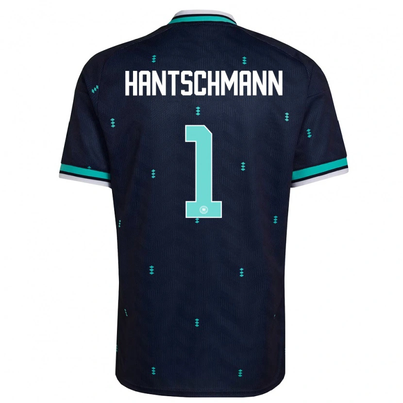 Danxen Kvinnor Tyskland Franz Hantschmann #1 Marin Himmelblå Vit Bortatröja Matchtröjor 26-28 Tröjor T-Tröja