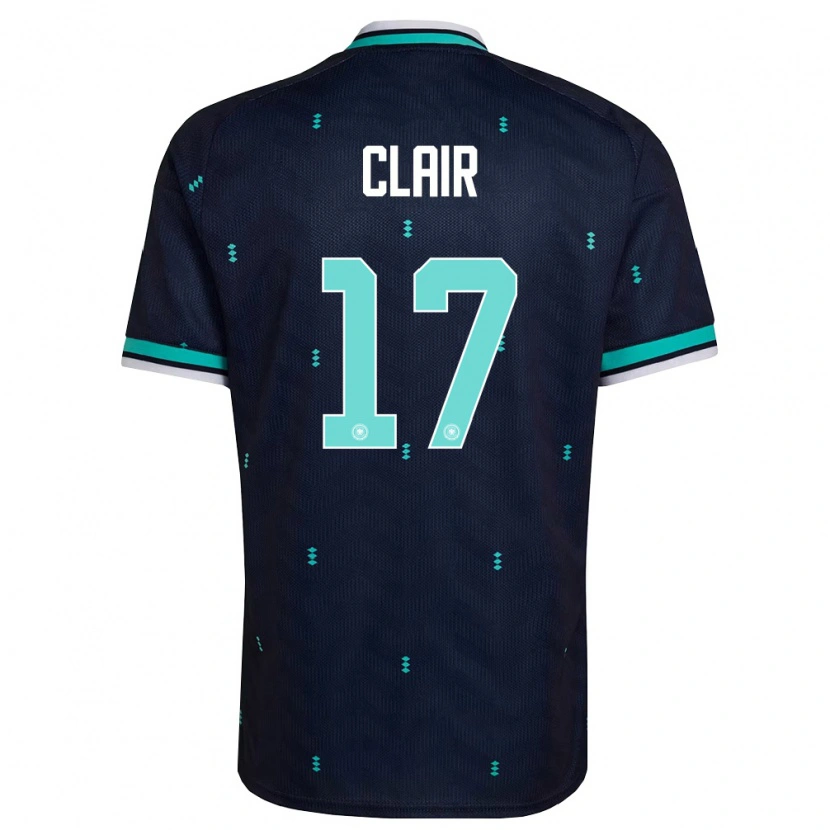Danxen Kvinnor Tyskland Vincent Clair #17 Marin Himmelblå Vit Bortatröja Matchtröjor 26-28 Tröjor T-Tröja