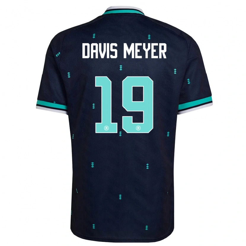Danxen Kvinnor Tyskland John Davis Meyer #19 Marin Himmelblå Vit Bortatröja Matchtröjor 26-28 Tröjor T-Tröja