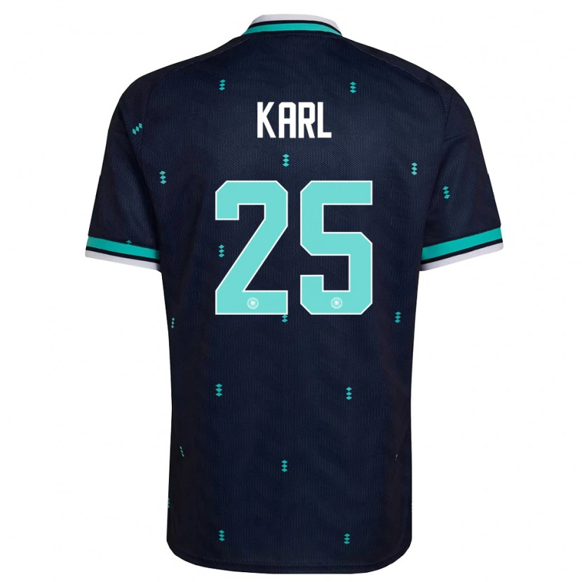 Danxen Kvinnor Tyskland Lennart Karl #25 Marin Himmelblå Vit Bortatröja Matchtröjor 26-28 Tröjor T-Tröja