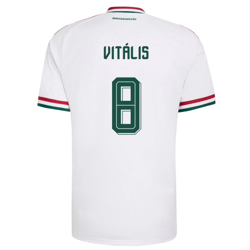 Danxen Kvinnor Ungern Milán Vitális #8 Vit Röd Grön Bortatröja Matchtröjor 26-28 Tröjor T-Tröja