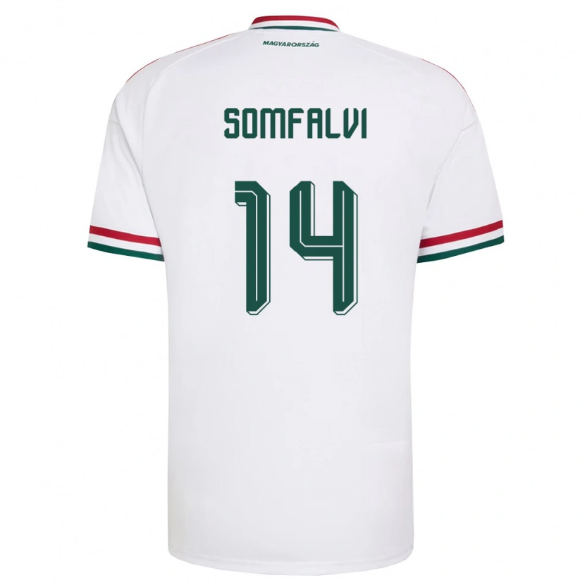 Danxen Kvinnor Ungern Barna Somfalvi #14 Vit Röd Grön Bortatröja Matchtröjor 26-28 Tröjor T-Tröja