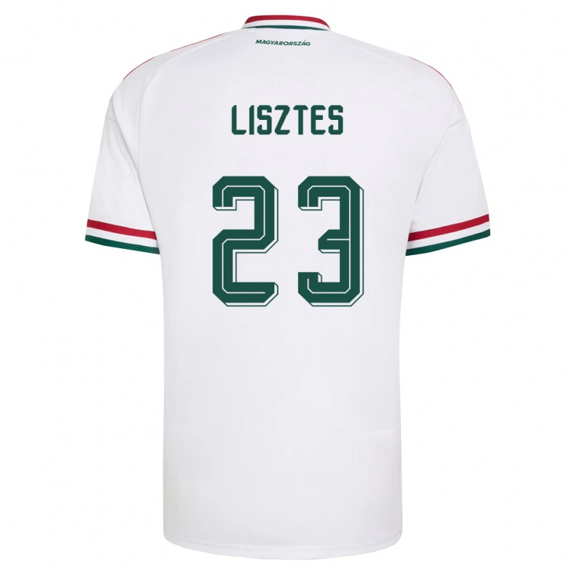 Danxen Kvinnor Ungern Krisztián Lisztes #23 Vit Röd Grön Bortatröja Matchtröjor 26-28 Tröjor T-Tröja