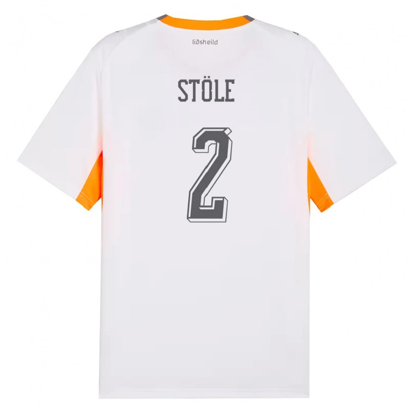 Danxen Kvinnor Island Ingimar Torbjörnsson Stöle #2 Vit Orange Grå Bortatröja Matchtröjor 26-28 Tröjor T-Tröja