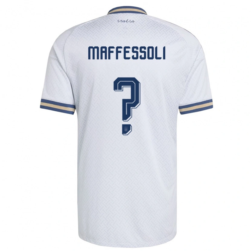 Danxen Kvinnor Italien Manuel Maffessoli #0 Off-White Marin Guld Bortatröja Matchtröjor 26-28 Tröjor T-Tröja