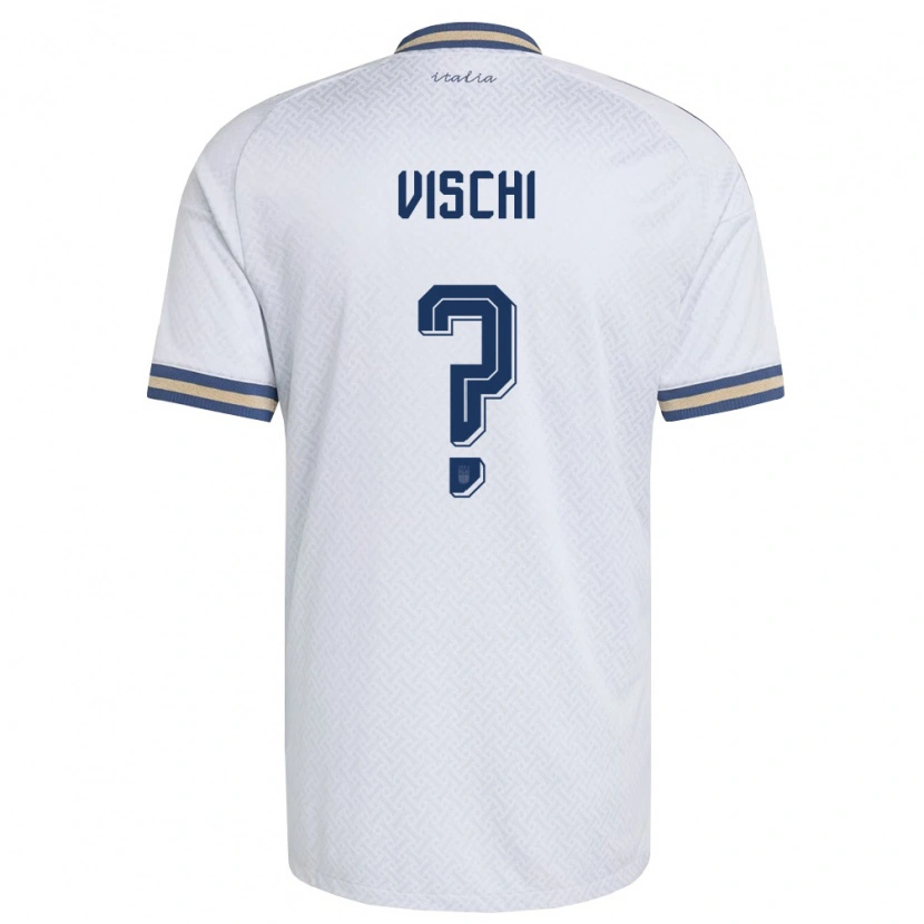 Danxen Kvinnor Italien Tommaso Vischi #0 Off-White Marin Guld Bortatröja Matchtröjor 26-28 Tröjor T-Tröja