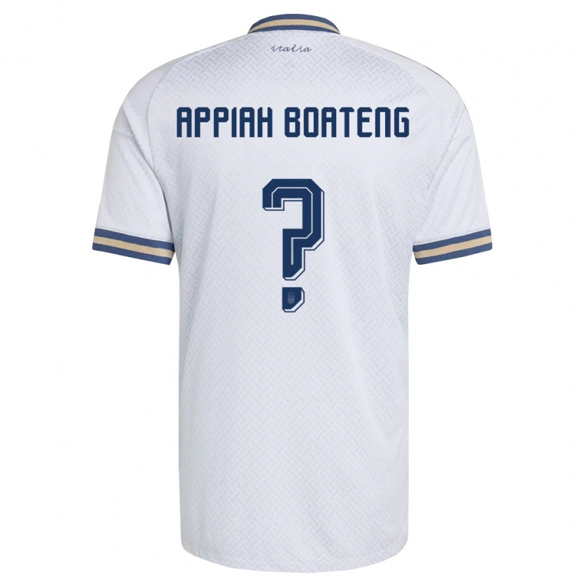 Danxen Kvinnor Italien Matthew Appiah Boateng #0 Off-White Marin Guld Bortatröja Matchtröjor 26-28 Tröjor T-Tröja