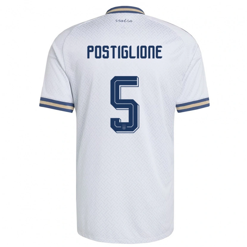 Danxen Kvinnor Italien Nicolò Postiglione #5 Off-White Marin Guld Bortatröja Matchtröjor 26-28 Tröjor T-Tröja