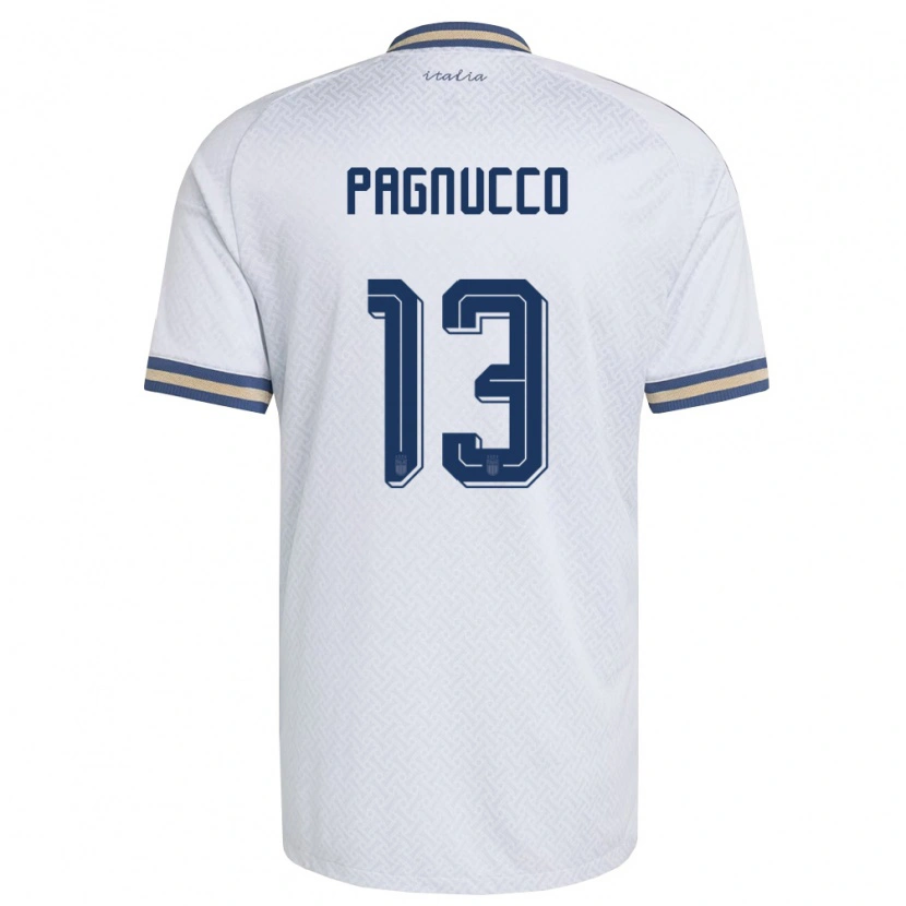 Danxen Kvinnor Italien Filippo Pagnucco #13 Off-White Marin Guld Bortatröja Matchtröjor 26-28 Tröjor T-Tröja