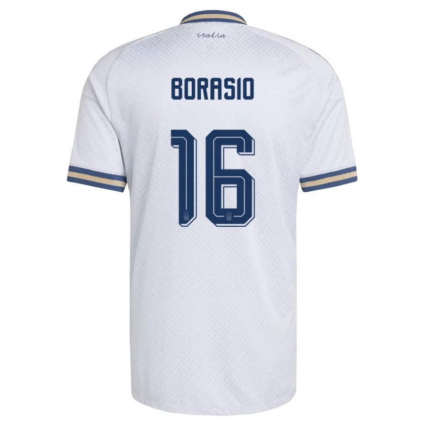 Danxen Kvinnor Italien Benit Borasio #16 Off-White Marin Guld Bortatröja Matchtröjor 26-28 Tröjor T-Tröja