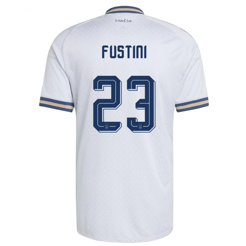Danxen Kvinnor Italien Kevin Fustini #23 Off-White Marin Guld Bortatröja Matchtröjor 26-28 Tröjor T-Tröja