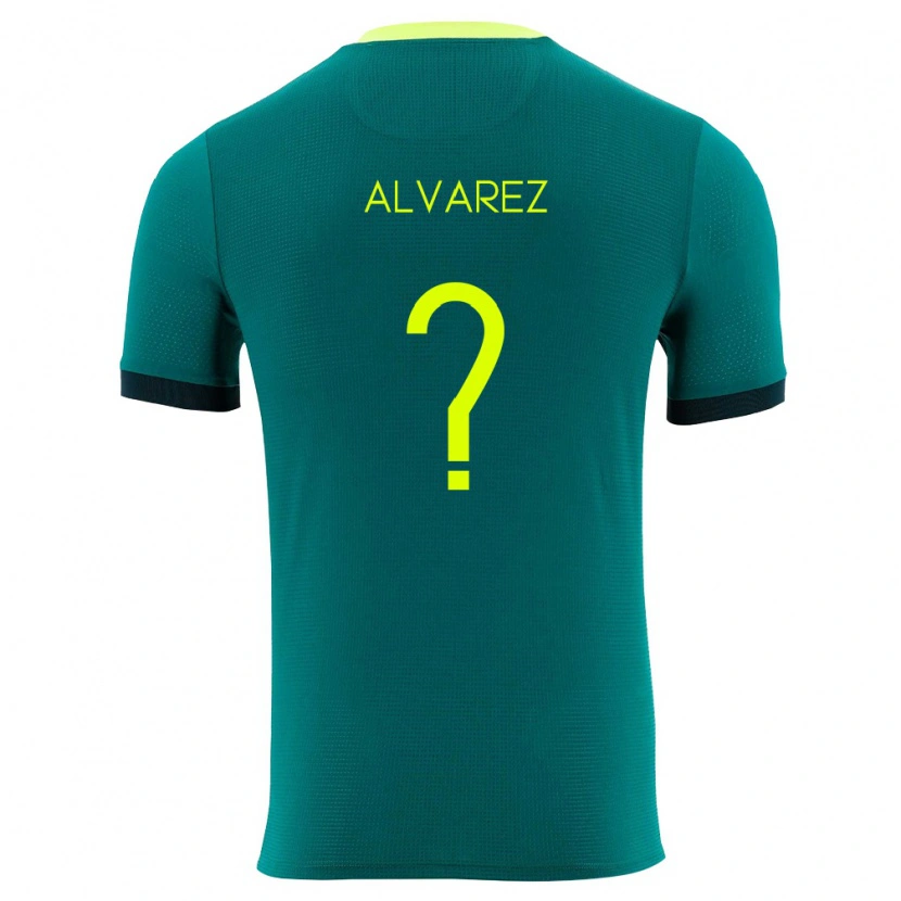 Danxen Barn Bolivia Sebastián Álvarez #0 Grön Gul Svart Hemmatröja Matchtröjor 26-28 Tröjor T-Tröja