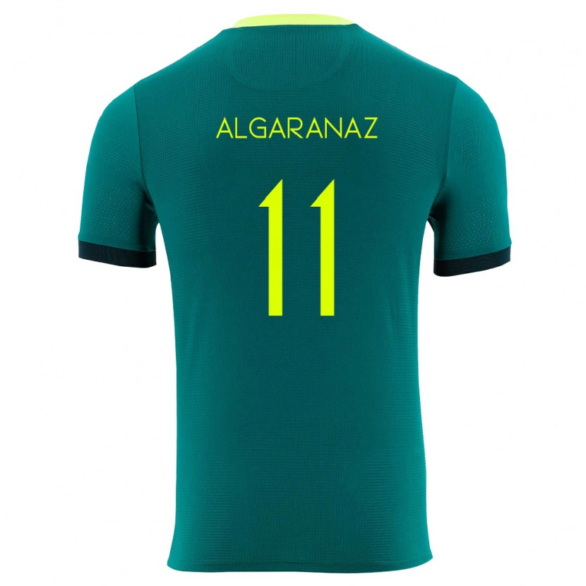 Danxen Barn Bolivia Carmelo Algarañaz #11 Grön Gul Svart Hemmatröja Matchtröjor 26-28 Tröjor T-Tröja