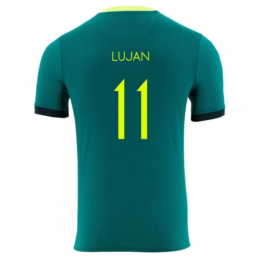 Danxen Barn Bolivia Pablo Luján #11 Grön Gul Svart Hemmatröja Matchtröjor 26-28 Tröjor T-Tröja