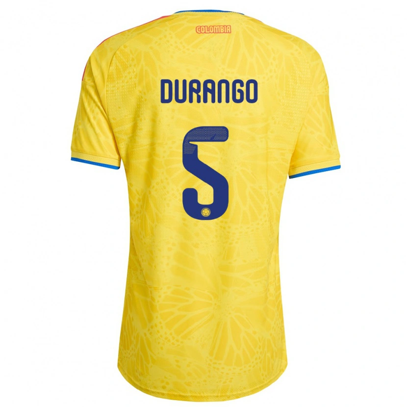 Danxen Barn Colombia Lorena Durango #5 Gul Blå Röd Hemmatröja Matchtröjor 26-28 Tröjor T-Tröja