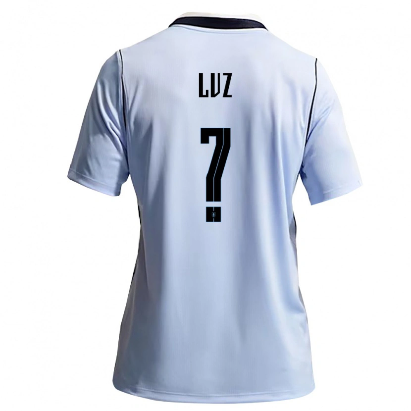 Danxen Barn Uruguay Anderson Luz #0 Himmelblå Vit Hemmatröja Matchtröjor 26-28 Tröjor T-Tröja