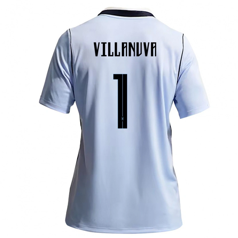 Danxen Barn Uruguay Josefina Villanuva #1 Himmelblå Vit Hemmatröja Matchtröjor 26-28 Tröjor T-Tröja