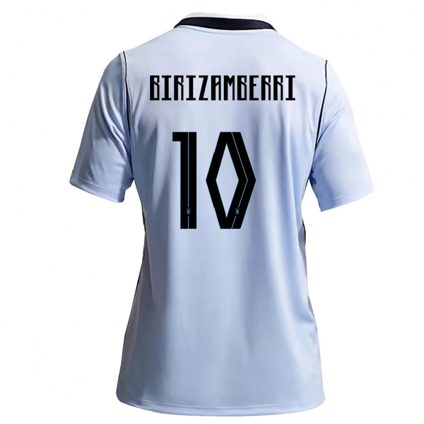 Danxen Barn Uruguay Carolina Birizamberri #10 Himmelblå Vit Hemmatröja Matchtröjor 26-28 Tröjor T-Tröja