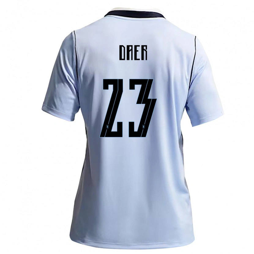 Danxen Barn Uruguay Zulma Daer #23 Himmelblå Vit Hemmatröja Matchtröjor 26-28 Tröjor T-Tröja