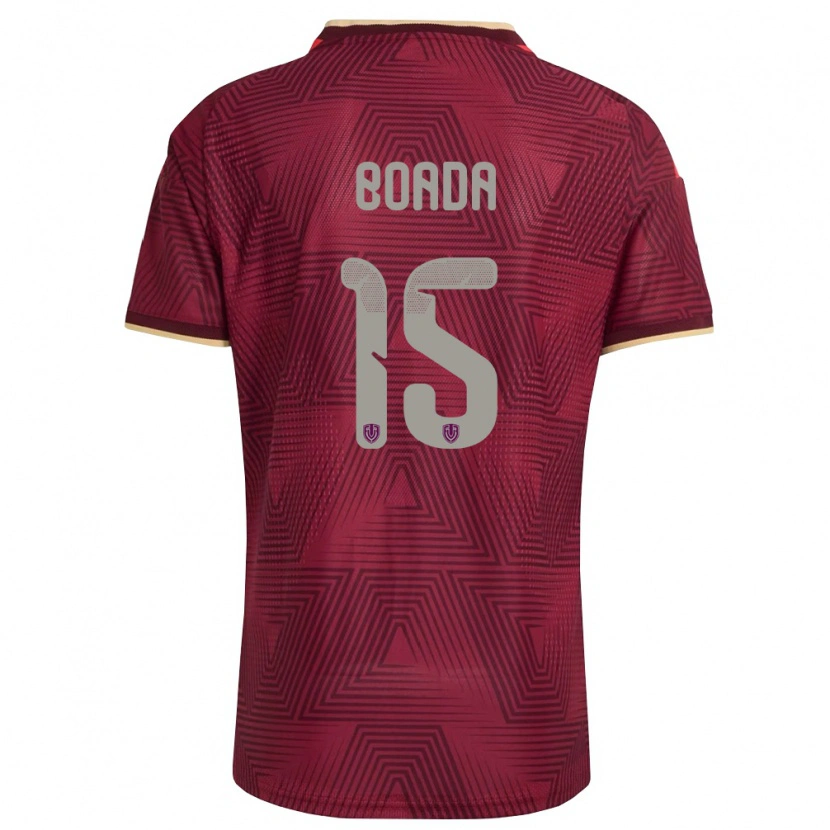 Danxen Barn Venezuela Alessandro Boada #15 Burgund Guld Gul Hemmatröja Matchtröjor 26-28 Tröjor T-Tröja