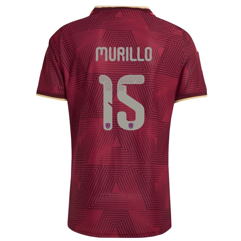 Danxen Barn Venezuela Jhon Murillo #15 Burgund Guld Gul Hemmatröja Matchtröjor 26-28 Tröjor T-Tröja
