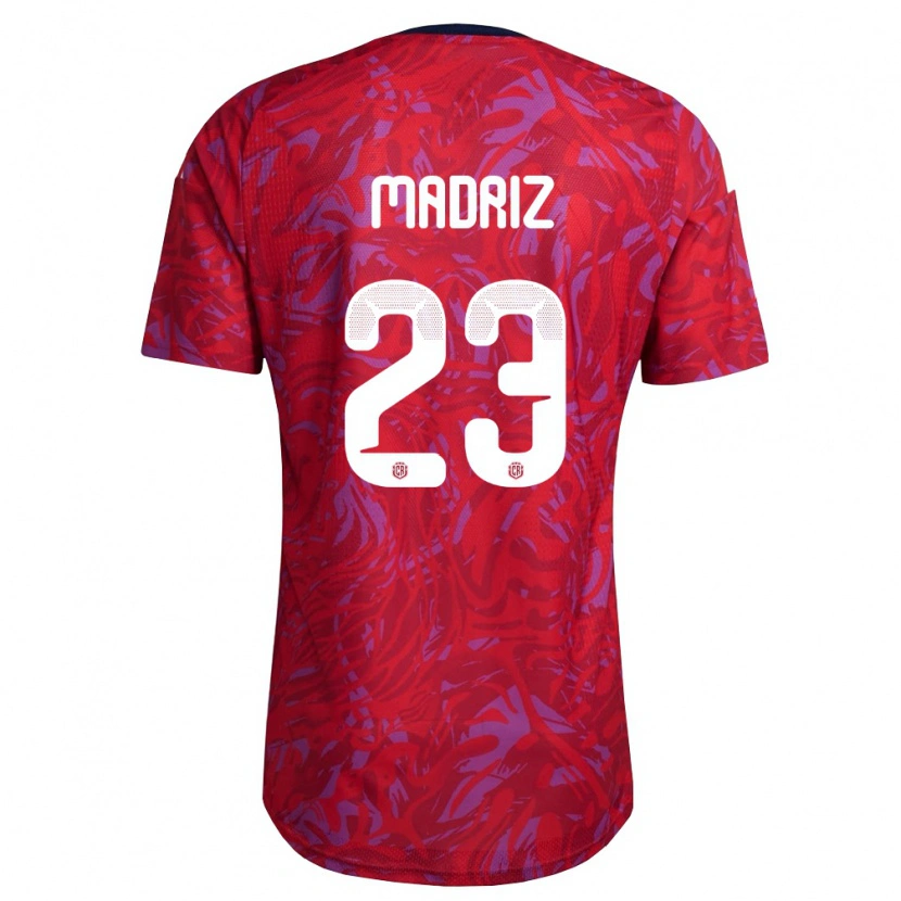 Danxen Barn Costa Rica Abraham Madriz #23 Röd Lila Marin Hemmatröja Matchtröjor 26-28 Tröjor T-Tröja