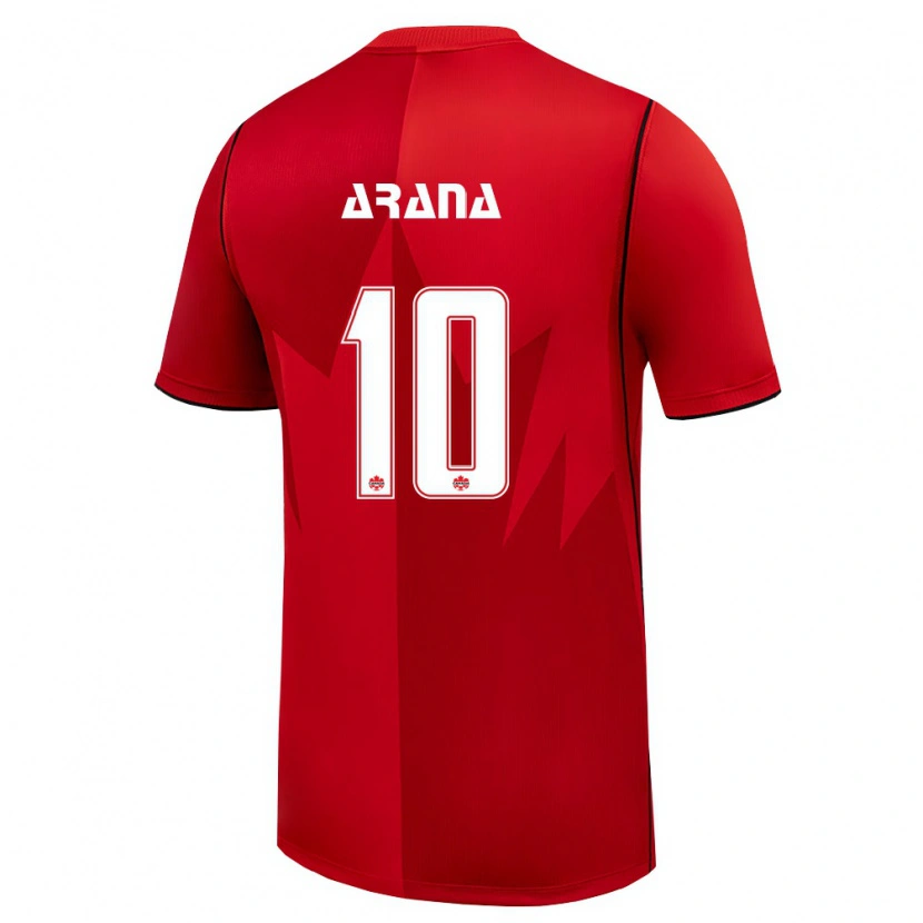 Danxen Barn Kanada Patrick Arana #10 Röd Vit Hemmatröja Matchtröjor 26-28 Tröjor T-Tröja
