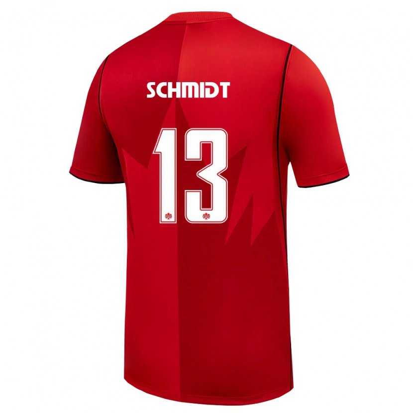 Danxen Barn Kanada Sophie Schmidt #13 Röd Vit Hemmatröja Matchtröjor 26-28 Tröjor T-Tröja