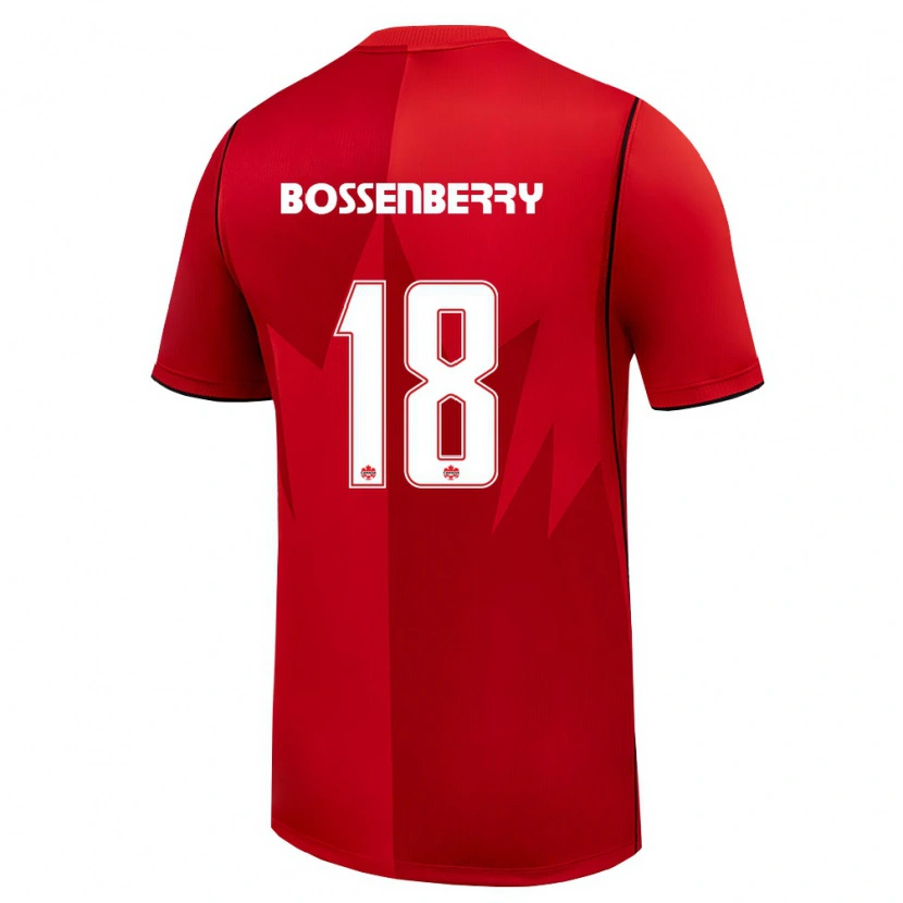 Danxen Barn Kanada Antone Bossenberry #18 Röd Vit Hemmatröja Matchtröjor 26-28 Tröjor T-Tröja