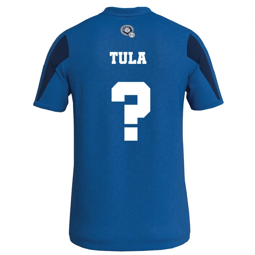 Danxen Barn El Salvador Anderson Tula #0 Blå Marin Hemmatröja Matchtröjor 26-28 Tröjor T-Tröja