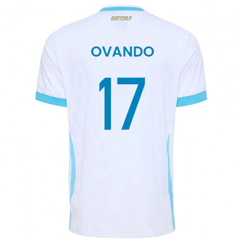 Danxen Barn Gwatemala Sandra Ovando #17 Vit Himmelblå Guld Hemmatröja Matchtröjor 26-28 Tröjor T-Tröja