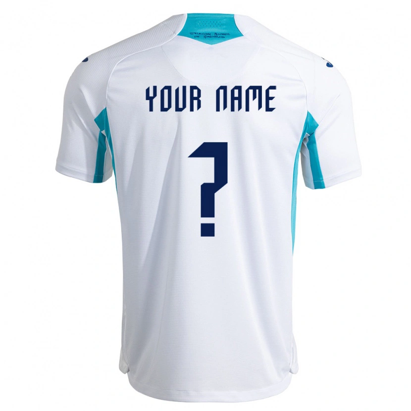 Danxen Barn Honduras Ditt Namn #0 Vit Blå Himmelblå Hemmatröja Matchtröjor 26-28 Tröjor T-Tröja