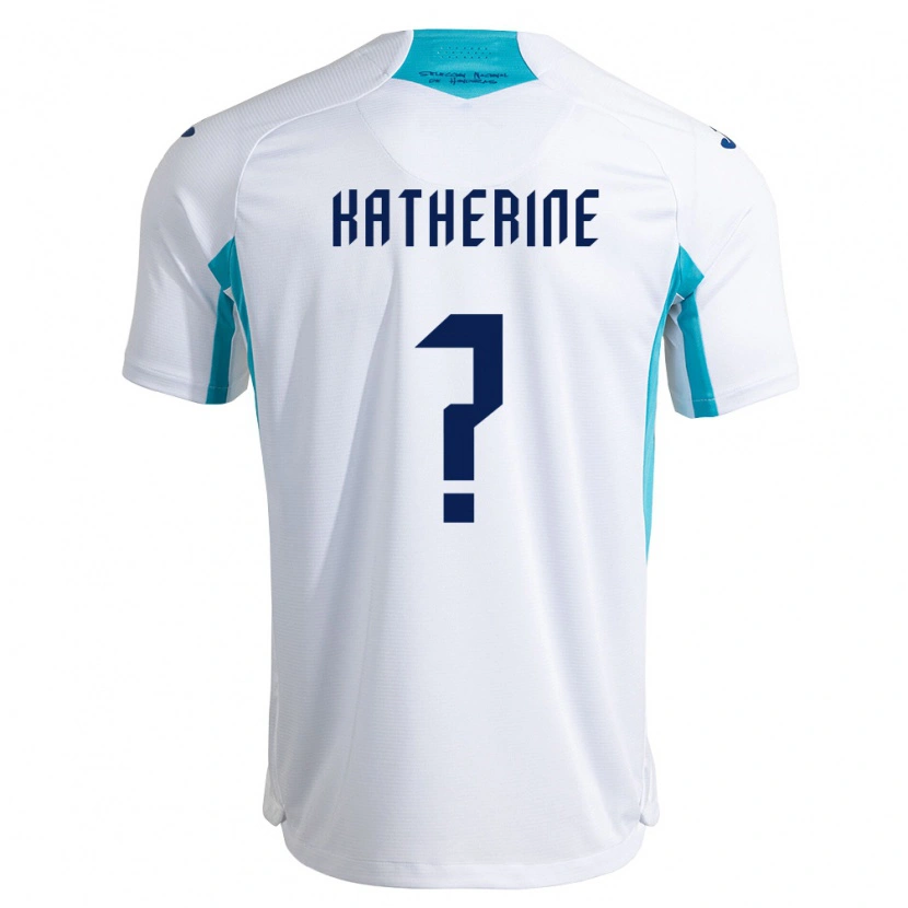 Danxen Barn Honduras Katherine Rodríguez #0 Vit Blå Himmelblå Hemmatröja Matchtröjor 26-28 Tröjor T-Tröja