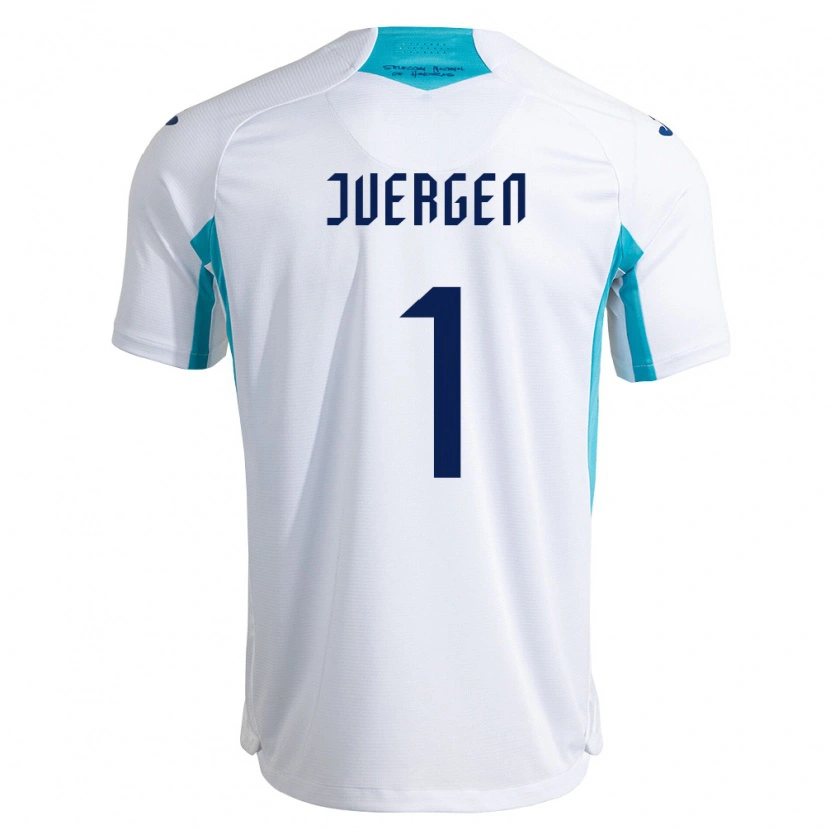Danxen Barn Honduras Juergen García #1 Vit Blå Himmelblå Hemmatröja Matchtröjor 26-28 Tröjor T-Tröja