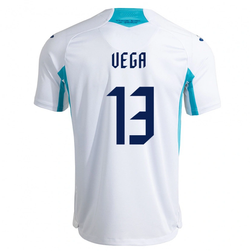 Danxen Barn Honduras Alexy Vega #13 Vit Blå Himmelblå Hemmatröja Matchtröjor 26-28 Tröjor T-Tröja